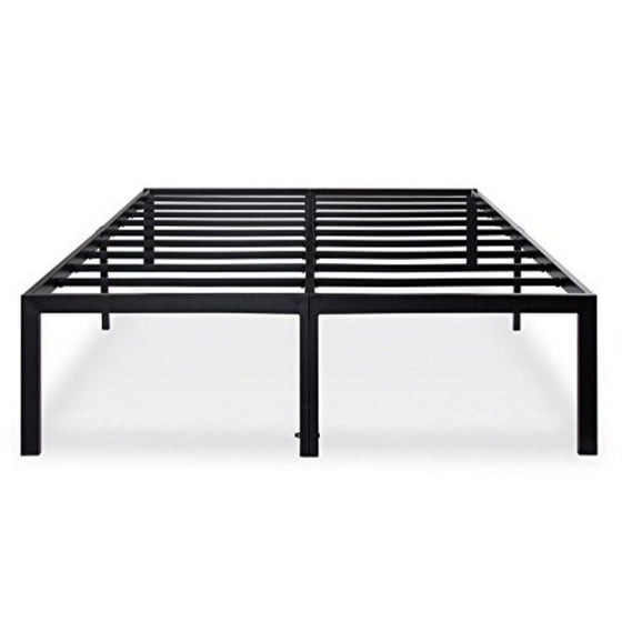 Olee Sleep Heavy Duty Steel Slat Bed Frame Queen 18 H Com