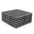 thumbnail image 3 of 3rd Street Inn Interlocking Slate Stone Tiles (Black Stone, 18 Pack), 3 of 4