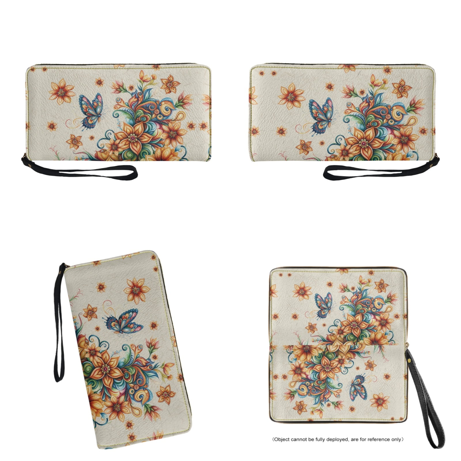 ZUXONGSY Boho Mandala Butterfly Print Top Handle Bag Purses Set of 2 for Women Practicality Handbags Top Handle Satchel Satchel Handbags with Matching Wallet for Shopping Tours