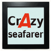 Brief Best Cool Seafarer Navigator Voyager Black Square Frame Picture Wall Tabletop