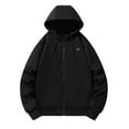 thumbnail image 3 of SHTXOZHI Women's Heated Hooded Jackets Long Sleeve Fleece Lined Coat Outerwear with Pockets, 3 of 7