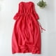 thumbnail image 2 of Vestido entallado de manga 5/4 y cuello redondo para mujer - Elegante vestido informal de poliéster para el día a día o para fiestas, con tejido elástico, 2 of 4