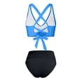 thumbnail image 5 of Antinious Women Period Solid V-Neck Rear Short Bottom Built In Cup Wireless Stylish 2 Piece Bikinis Set, 5 of 5