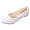 White, variant on Women’s Flat Loafers Suede Pointed Toe Slip on Ballet Business Casual Walking Shoes Non Slip Comfortable Dress Shoes Light Green Size 7.5