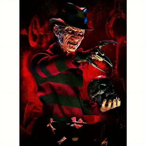 DIY 5D Full Round Drill Diamond Painting By Number Kits Horror Characters Rhinestone Embroidery Cross Stitch Art Craft Home Wall Decoration