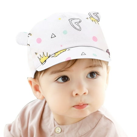 

LBECLEY Warm Baby Hats Breathable Hat Cute Cartoon Cap Spring Printed Peaked Girls Summer Sun Baby Boys Cap Soft Kids Hats & Caps Kids Winter Hats Animals B One Size