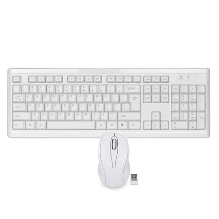 108 Key 2.4GHz Wireless USB Slim Multimedia Keyboard Optical Mouse Bundle (Best Wireless Keyboard And Mouse)