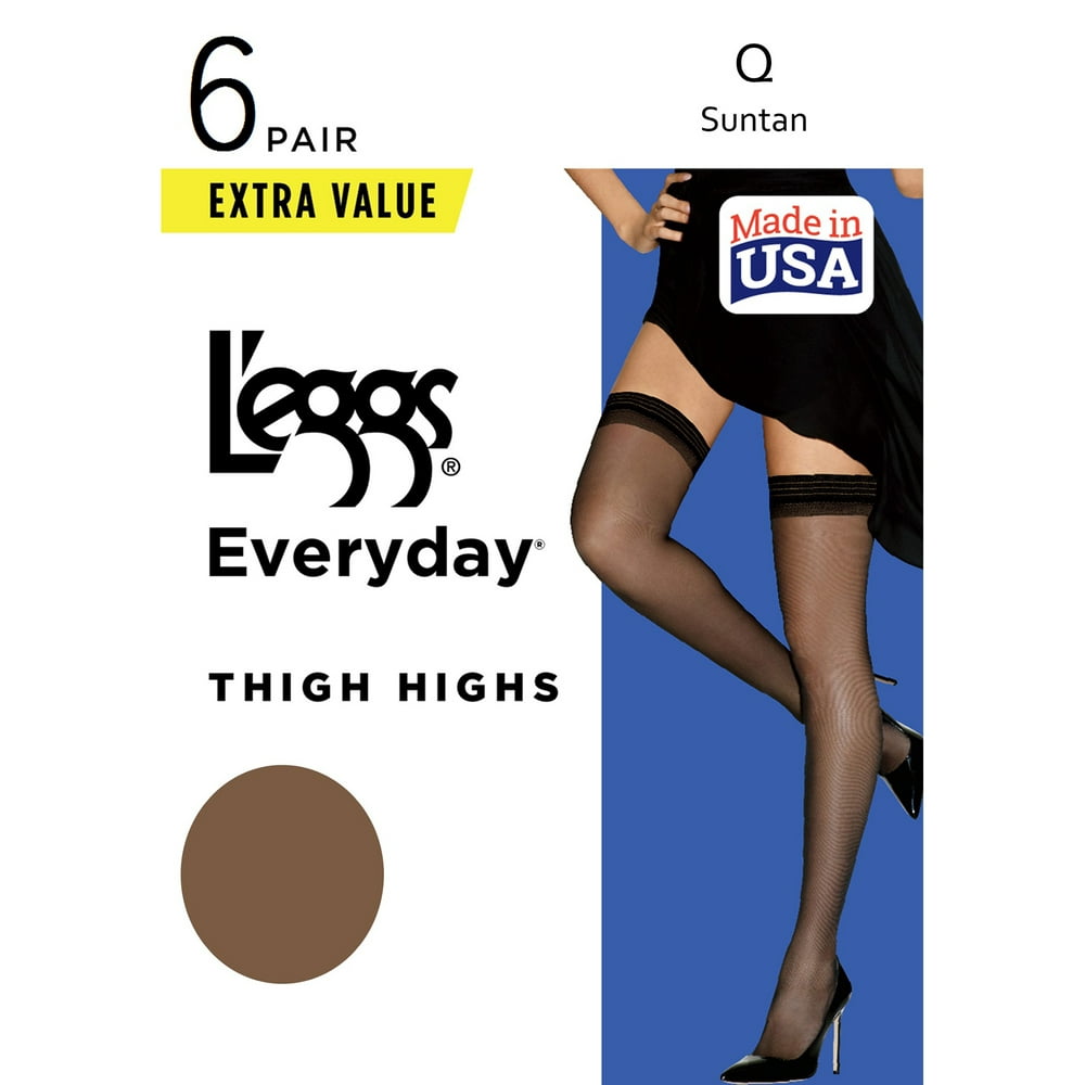 L'eggs L'eggs Everyday Thigh High, 6 Pack