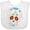 AA-White, variant on Inktastic Sugar Skull Blue Boys or Girls Baby Bib