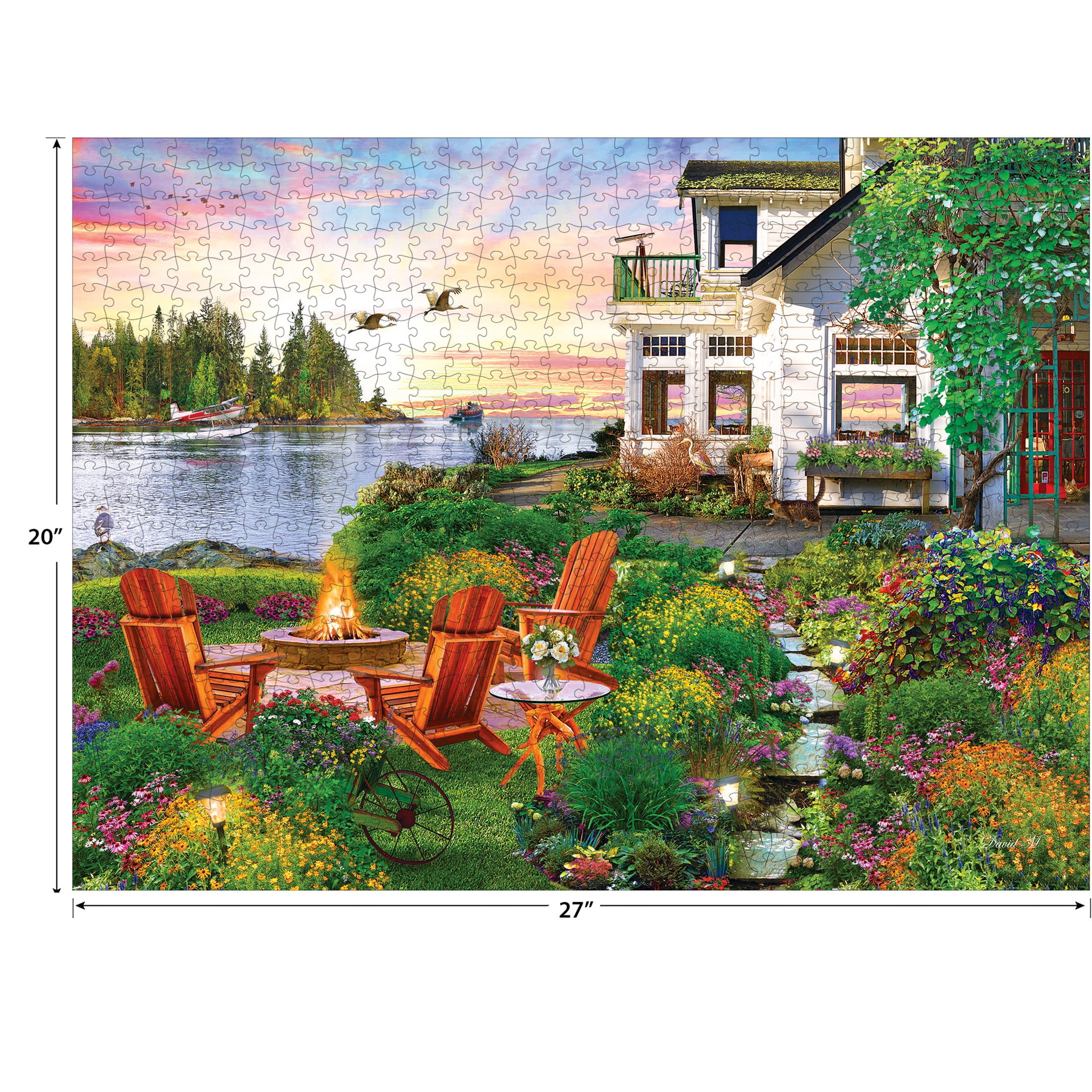 My Happy Place Harbour House 750 Pieces RoseArt, Jigsaw Puzzle