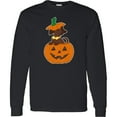 thumbnail image 3 of Inktastic Halloween Dachshund in Pumpkin Long Sleeve T-Shirt, 3 of 5
