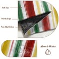 thumbnail image 3 of Red Green Stripe Kitchen Runner Rug 2.7x5 Washable Runners for Hallway Non Slip Modern Abstract Colorful Striped Large Area Rug Indoor Floor Carpet for Bathroom Laundry Entryway Bedroom Living Room, 3 of 9