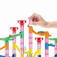 thumbnail image 3 of Marble Run Race Track Building Blocks Kids 3D Maze Ball Roll Toy DIY Marble Run Race Coaster Set 80/105/109/133pc Christmas Gift, 3 of 10