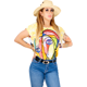 thumbnail image 1 of BLUSA DE MUJER DE MANGA CORTA DISEÑO UNICO ESTAMPADO UNITALLA, 1 of 5