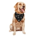 thumbnail image 4 of Dog Bandanas, Hummingbird Print Black Adjustable Dog Scarf Triangle Bib Handkerchief Accessories for Small Medium Large Dogs, Cats, Pets, 4 of 6