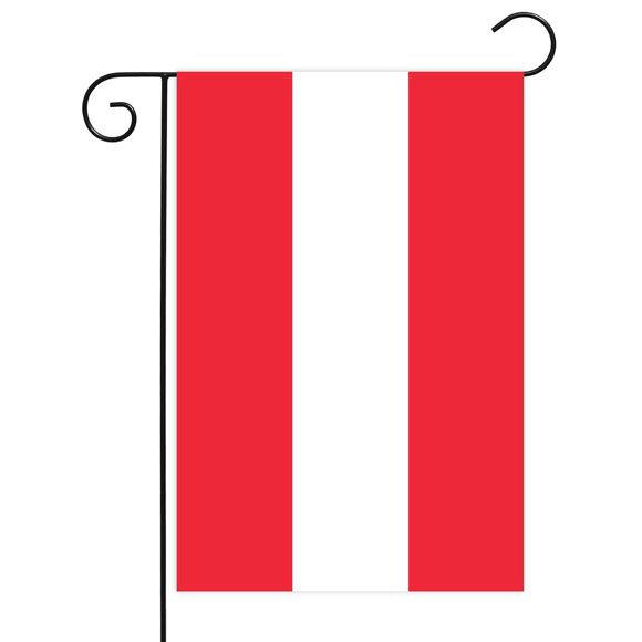 shiyou-12 x 18 Inches National Garden Flag Small Mini National Flags Double Sided Small Country Flags Yard Flags for Indoor and Outdoor Decorations (Austria)