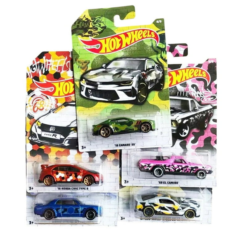 Hot Wheels Urban Camo Camouflage Series Complete Set of 5