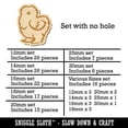 thumbnail image 2 of Fluffy Silkie Chicken Wood Mini Charms Shapes DIY Craft Jewelry - No Hole - 14mm (26pcs), 2 of 7