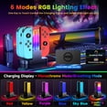 thumbnail image 2 of Wenocally Switch Controller Charger Dock Compatible with Nintendo Switch for Controller & OLED Model Controller with 6 RGB Light Modes, Switch Charging Station 64 Games with Type-C Cable, 2 of 5