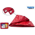 thumbnail image 3 of Harpster Tarps 8' x 10' High Visibility RED 3.3 oz. Poly Tarp 8 Mil, 3 of 5