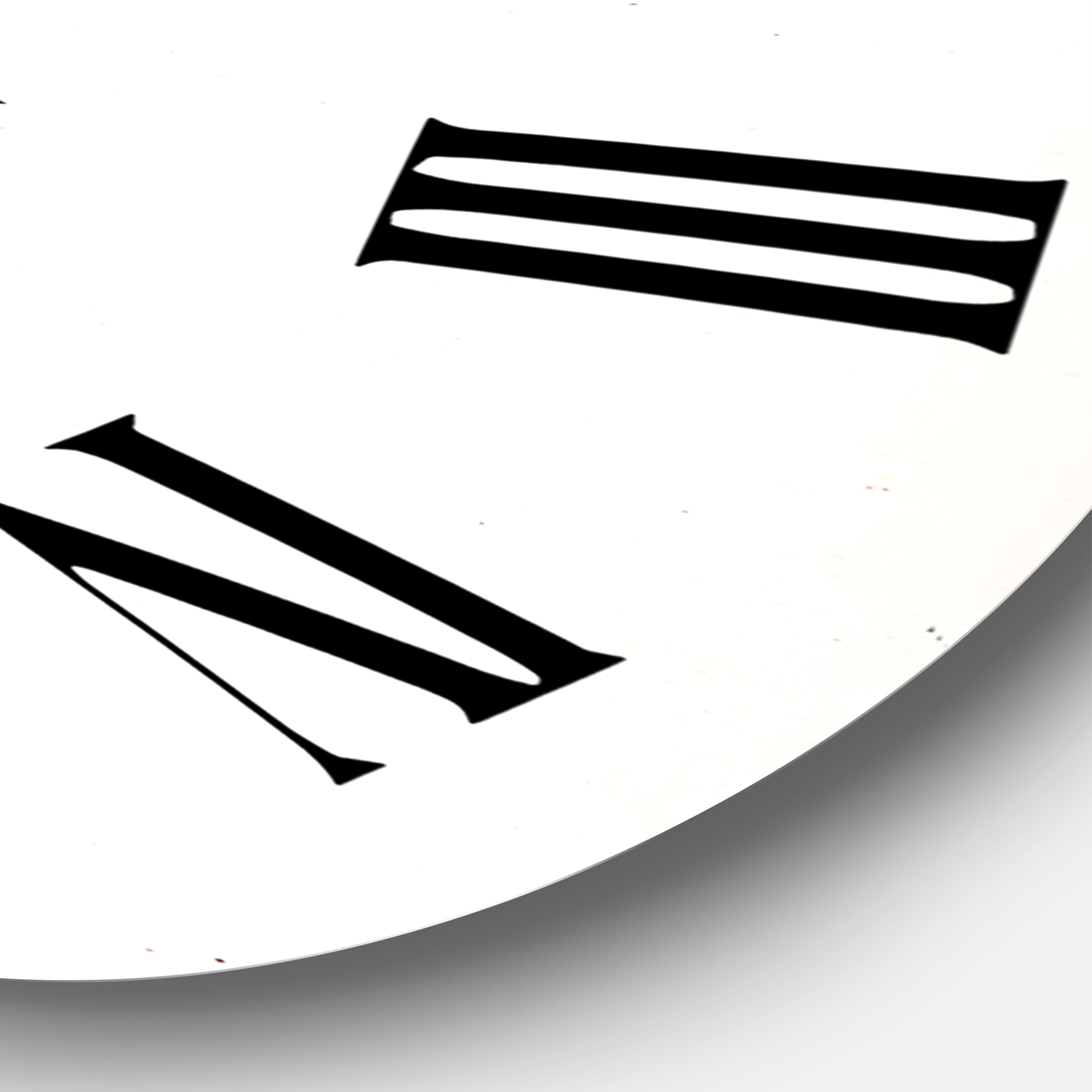 Designart 1 in Farmhouse Wall Clock