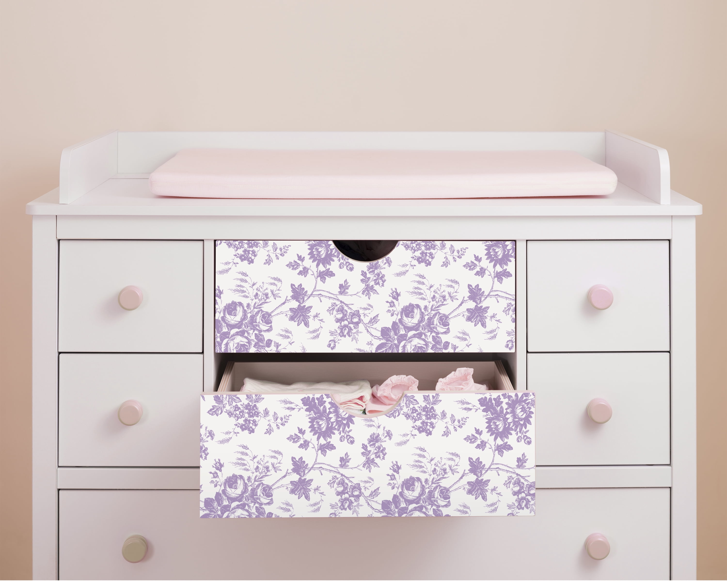 Con-Tact Brand Contact Paper Adhesive Covering 18 in. x 9 ft. Shelf Liner, Toile Lavander (12 Pack)
