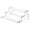 L, variant on Modern Stackable Acrylic Shelf With Triple Layers Space-Saving Display For Countertop Decor