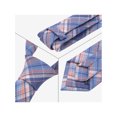 thumbnail image 3 of INSPIRE CHIC Men's Plaid Woven Self-tied Necktie Striped Skinny 2.8" Jacquard for College Graduation Campus Gatherings One Size Color-19, 3 of 6
