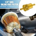 thumbnail image 2 of Unique Bargains Universal Gas Inline Fuel Filter Gasoline Filter for Small Engines Bike UTV Motorbike Gold Tone, 2 of 6