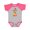 Baseball Heather and Hot Pink, variant on I Love Snakes Boys or Girls Baby Bodysuit