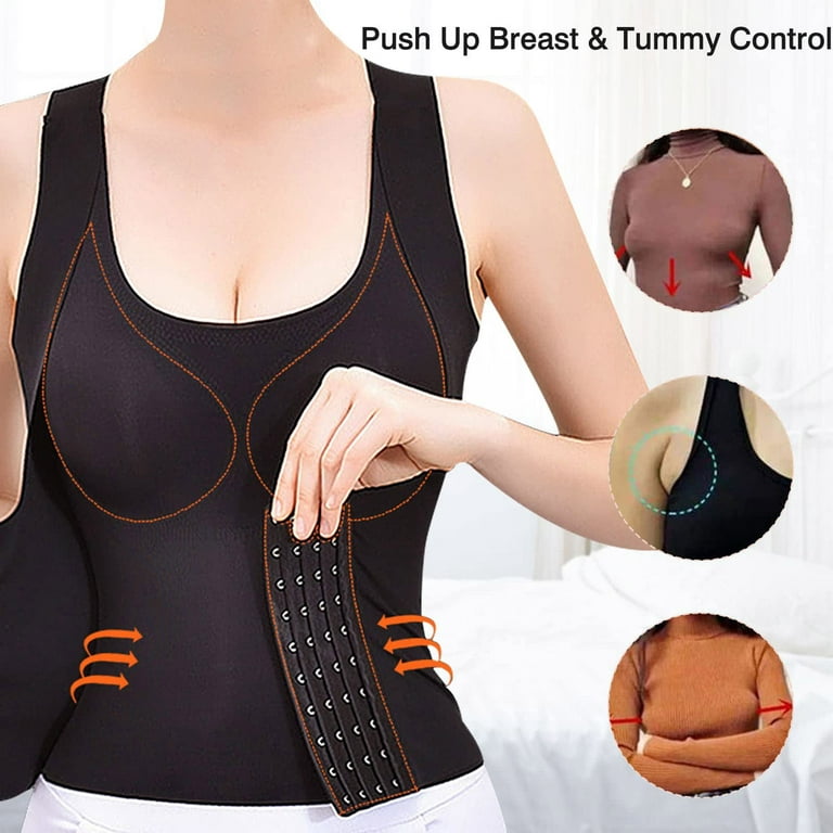 3-in-1 Waist Buttoned Bra Shapewear,Waist Buttoned Bra Shapewear, Seamless  Shapewear for Women Tummy Control (2PCS-A,M) at  Women's Clothing  store