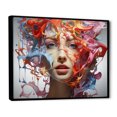 thumbnail image 2 of Designart "Fragmented Realities In Surreal Portrait" Surrealism Floater Framed Canvas Wall Art, 2 of 5