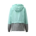 thumbnail image 5 of Alsol Lamesa Rain Jacket for Women Waterproof Lightweight Rain Coats Color Block Jackets Windproof Windbreaker Packable Outdoor Hiking Hooded Jacket, 5 of 6