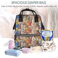 thumbnail image 5 of Kdxio Baby Diaper Backpack,Multi-Function Travel Backpack Nappy Bags,Nursing Bag, Fashion Mummy,Roomy Waterproof for Baby Care(Funny Dogs Family), 5 of 6