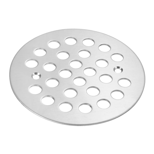 Cubierta de desagüe de ducha Uxcell, cubierta de desagüe de ducha redonda de 4 1/4" con tornillo
