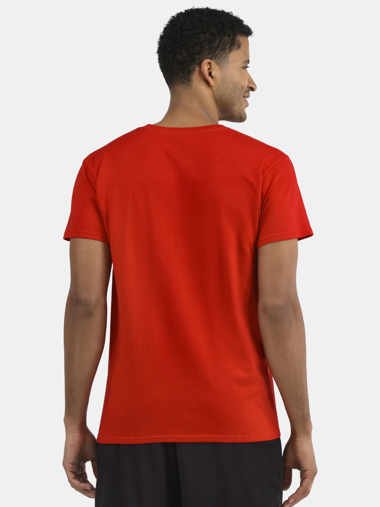 Athletic Works Men's and Big Men's Cotton Active Tee, 4-Pack, Sizes XS-5XL