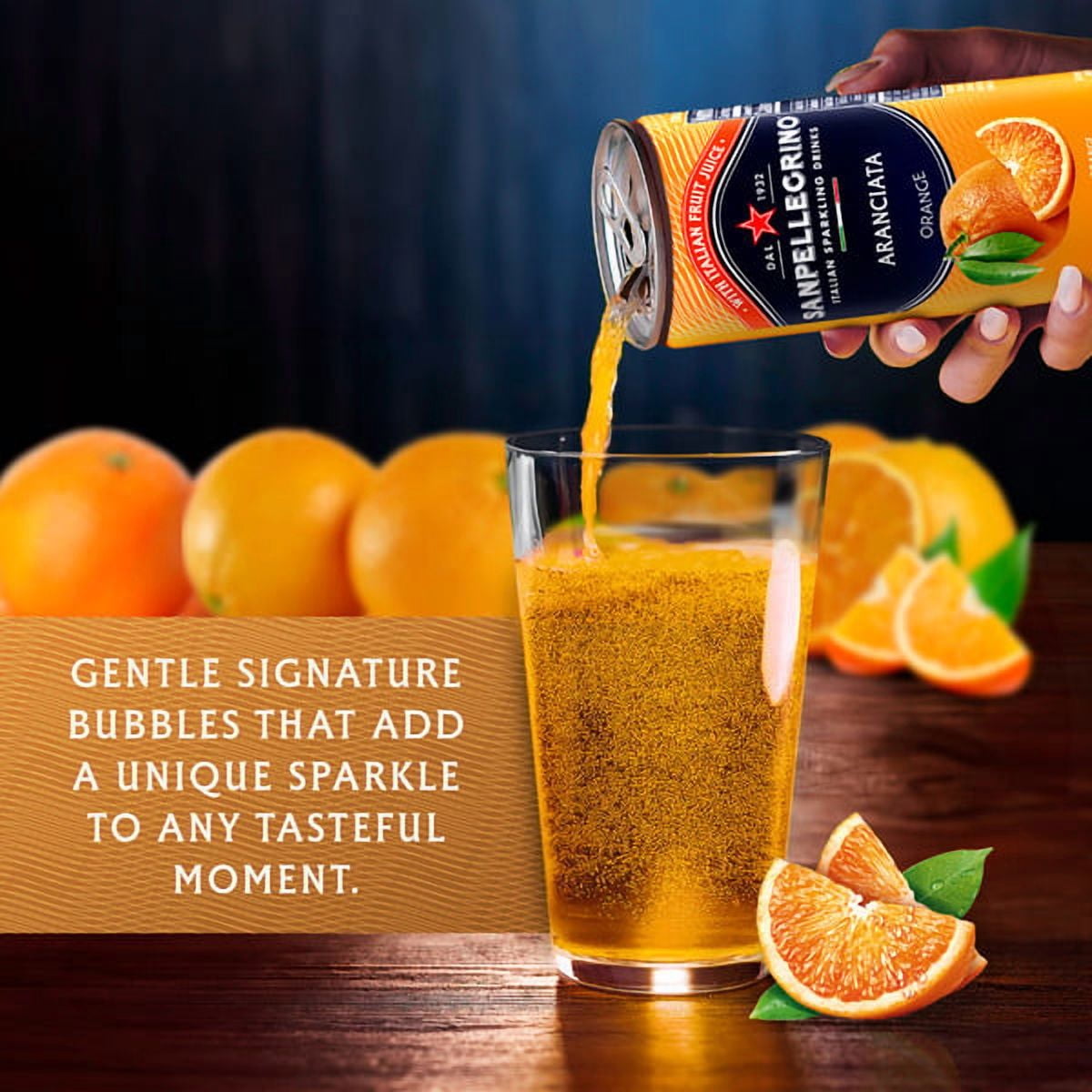 Sanpellegrino Italian Sparkling Drink Variety Pack, Ciliegia & Limone and Aranciata Orange, 11.15 fl oz Cans, 12 Pack