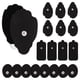 thumbnail image 1 of 20 electrodos combinados para unidad TENS, parches de repuesto reutilizables, autoadhesivos, sin látex, no irritantes, con conector a presión estándar de 3,5 mm, compatibles con Belifu y Brilnurse TEN, 1 of 5