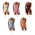 thumbnail image 2 of maskred 2 Pièces/set Jogging Femmes Gilet Shorts Polyester Crop Tops Pantalons Kit Blanc S 1Set, 2 of 6
