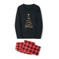 thumbnail image 3 of Meihuid Christmas Pajamas For Family 2023 Holiday Family Christmas Pjs Matching Sets Elk Plaid Xmas Family Sleepwear Outfits, 3 of 9