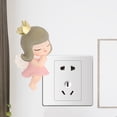 thumbnail image 3 of 6x Adhesivo de pared 3D, cubierta decorativa, Ángel Adorable con interruptor de ala, decoración, interruptor de lámpara, calcomanías, decoración de enchuf, 3 of 10