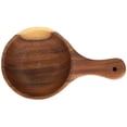 thumbnail image 1 of Serving Bowl, Individual Smooth  Wood Bowl Handmade  with Handle for Salads Pasta for Cereals Nut Mixes Snacks, 1 of 7