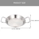 thumbnail image 2 of Partido de bocadillos de acero inoxidable Fiesta de comida frita Restaurante French Fries Plate, 2 of 4