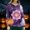 Beige #054, variant on Women's Halloween Scrub Top Bone Bat Graphic Crew Neck Cute Scrub Shirts Pumpkin Print Long Sleeve Button Down Medical Uniforms with Pockets 4XL