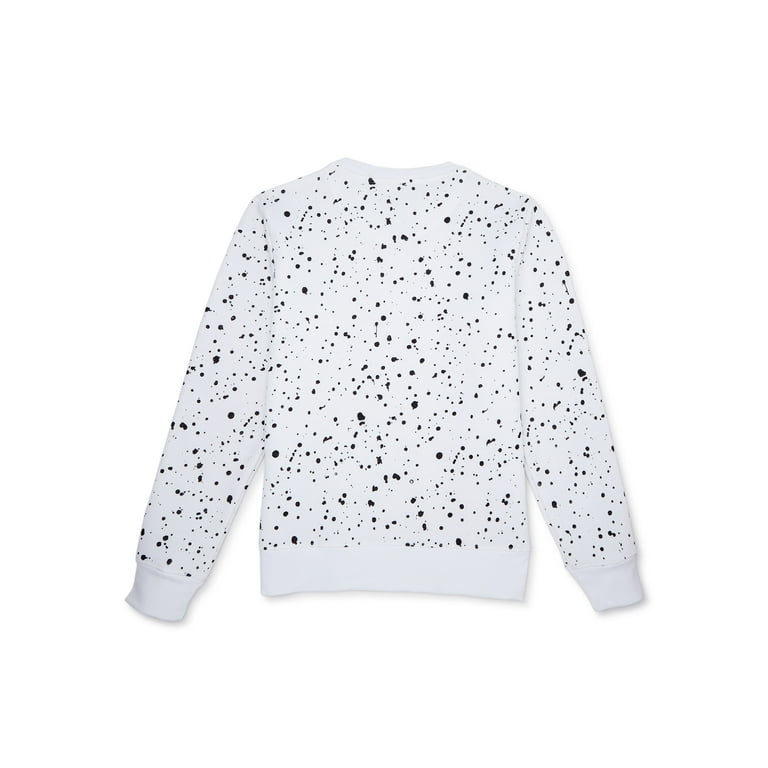 One Point One Boys Splatter Long Sleeve Crewneck Sweatshirt, Sizes