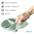 thumbnail image 2 of 2Blue Round Suction Plates for Baby and Toddlers - 100% Silicon Set 1/3 Pcs (Red-Blue-Green), 2 of 6