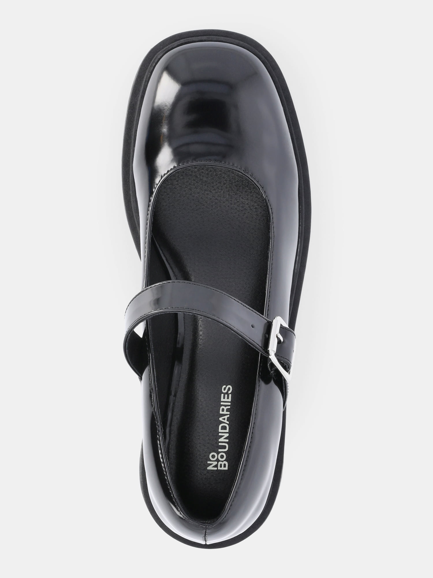 No Boundaries Women's Chunky Lug Sole Mary Jane Shoes
