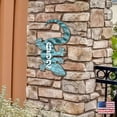thumbnail image 5 of Designocracy MA8198434-12 12 in. Gecko Wooden Custom House Number Sign Decor, 5 of 7