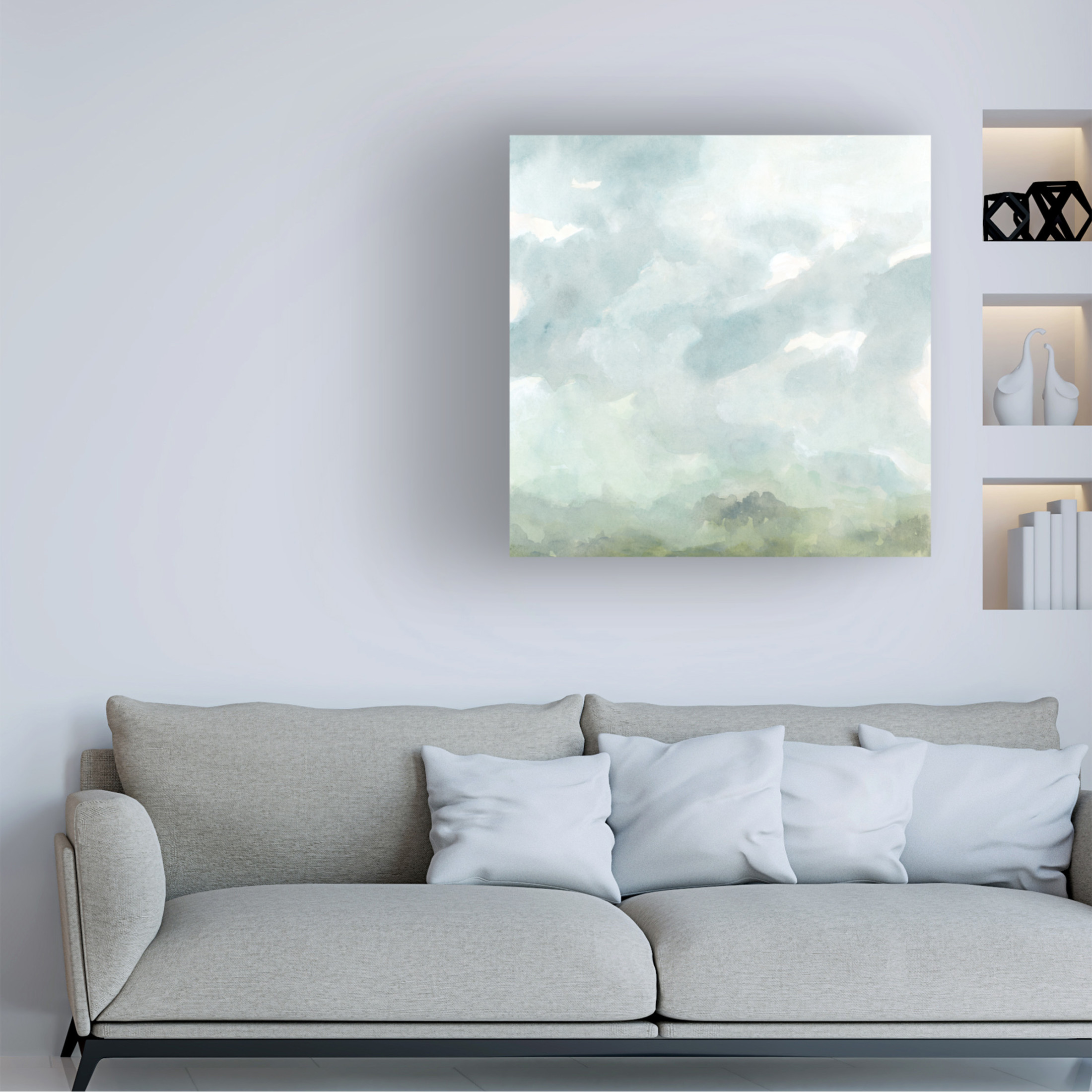 Trademark Fine Art June Erica Vess  Moody Horizon II Canvas Wall Art