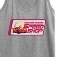 thumbnail image 3 of Disney Cars - Lightning McQueen Speed Shop - Women's Racerback Tank Top, 3 of 5